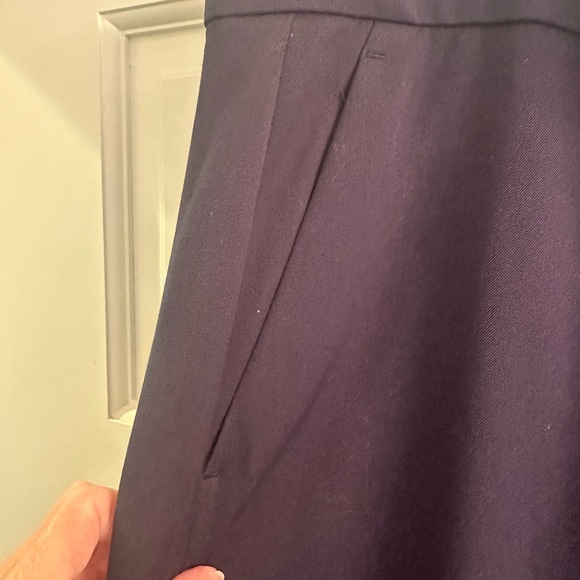 Ann Taylor Curvy Wide Leg Pants Navy NWOT - Picture 4 of 7